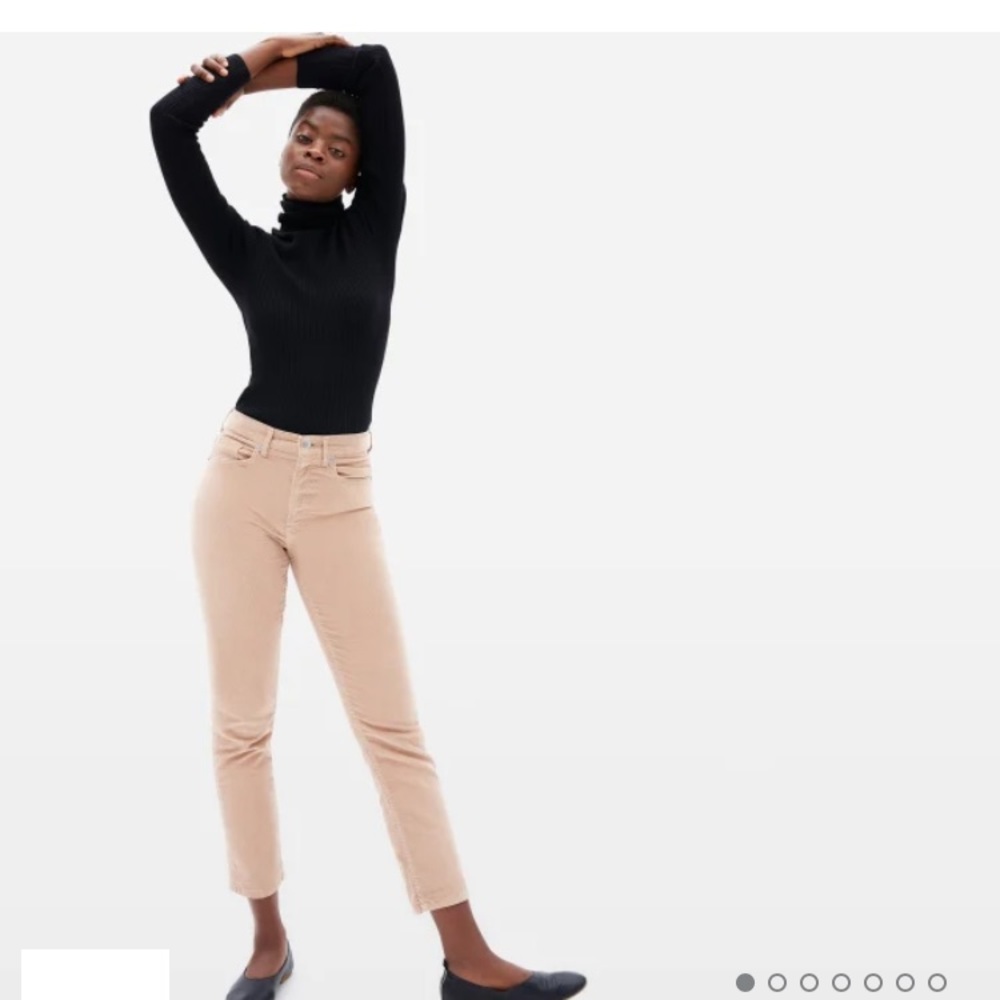 Everlane corduroy pants, pale pink, size 28